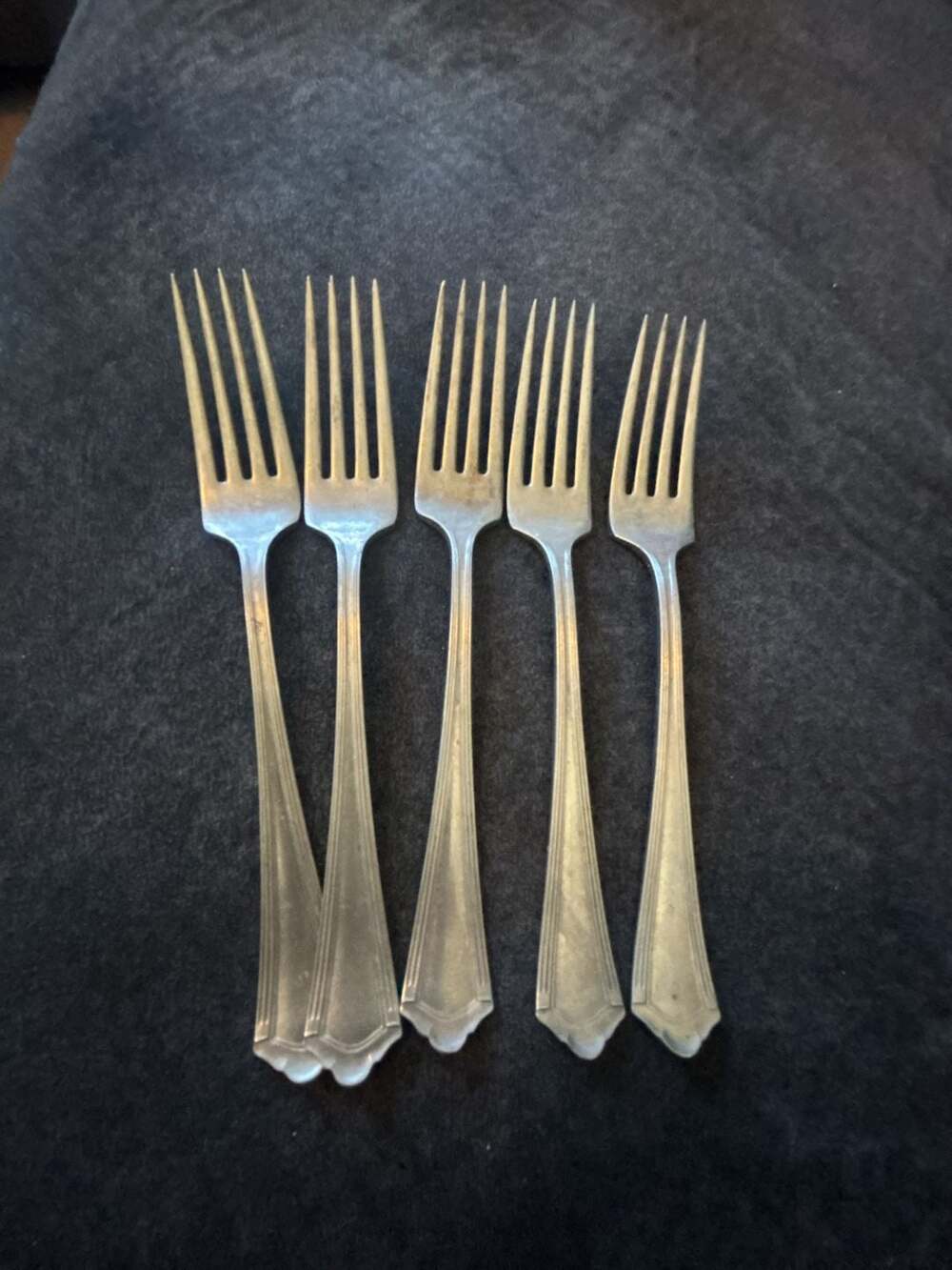 Vintage Alaska Silverplate Forks Set of 5